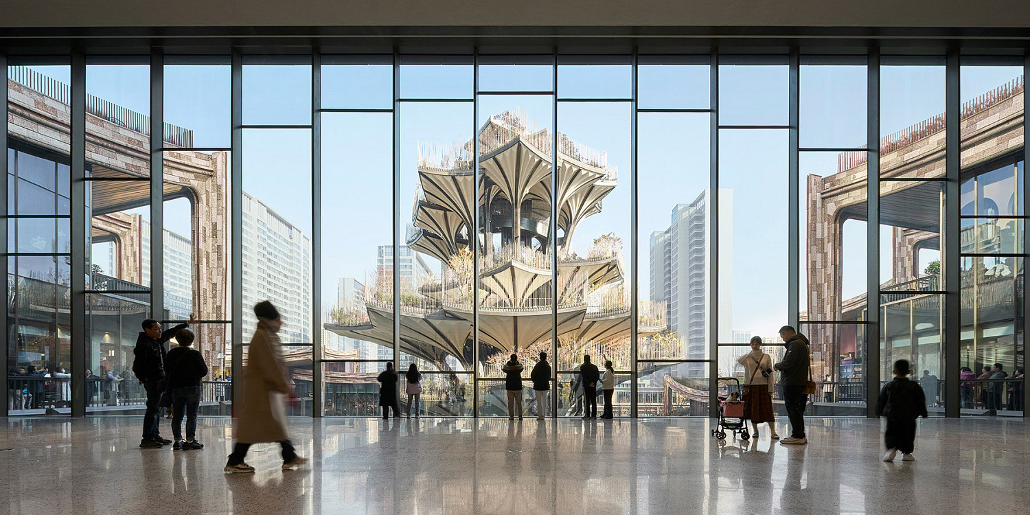 Вертикальный сад «дерево сиань» — центральная часть нового района Heatherwick в Китае